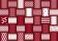 Set of 35 seamless traditional Japanese patterns. Vector illustration. Royalty Free Stock Photo